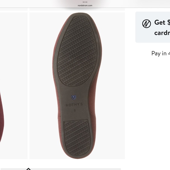 Rothy's Burgundy and Blue Flats - Picture 4 of 4